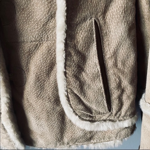 Steve Madden faux shearling trim suede coat - Picture 5 of 8